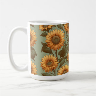 Sage and Sunflowers II Coffee Mug