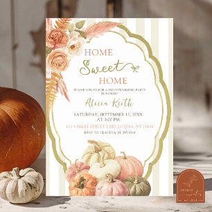 Sage Autumn Home Sweet Home Housewarming Party Invitation