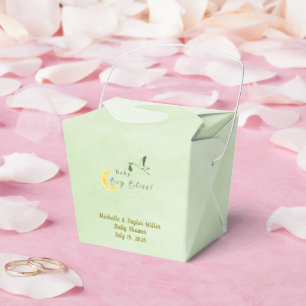 Sage Baby Boy Bliss: Stork Special Delivery Baby S Favour Box