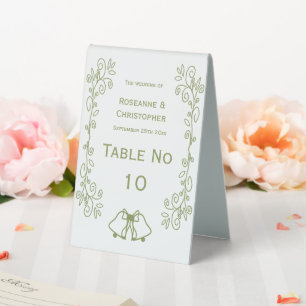 Sage Bells Scrollwork Design Wedding