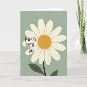 Sage Blossom Birthday Card