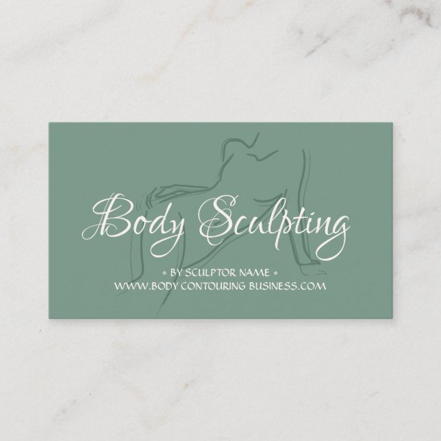 sage Body sculpting contouring spa Business Card (Front)