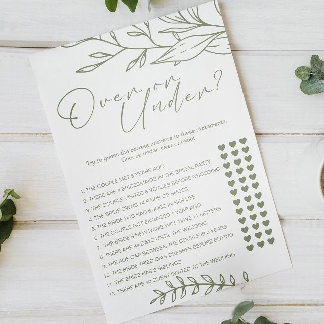 Sage Boho Flowers Game Over Under Flyer (Creator Uploaded)