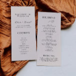 Sage Boho Wedding Ceremony Program Template<br><div class="desc">Walk your loved ones through every step of your ceremony with our Wedding Programs Template. The names of you and your partner swirl at the top of every card with your unforgettable moments. Match your wedding theme perfectly when you customise with endless combinations of colours and fonts!</div>