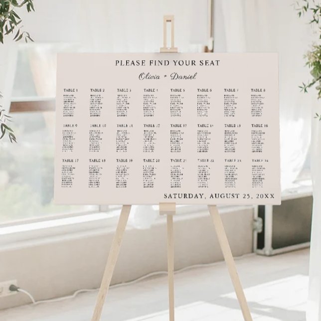 Sage Boho Wedding Seating Chart Template (Sage Boho Wedding Seating Chart Template)