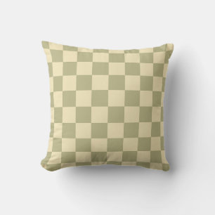 Sage Chequerboard Cushion