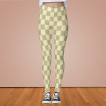 Sage Chequerboard Leggings<br><div class="desc">Sage Chequerboard</div>