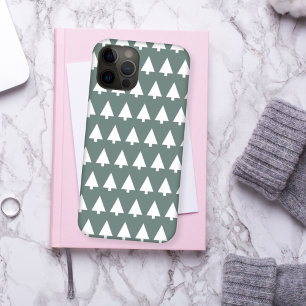 Sage Christmas Tree   Scandinavian Pattern Modern iPhone 15 Case