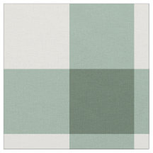 Sage Classic Gingham Combed Cotton Fabric