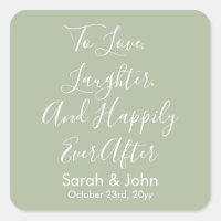 Sage Custom Personalised Script Wedding Reception