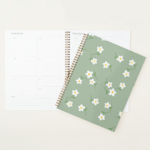 Sage Daisy Daily Planner Botanical Organisation