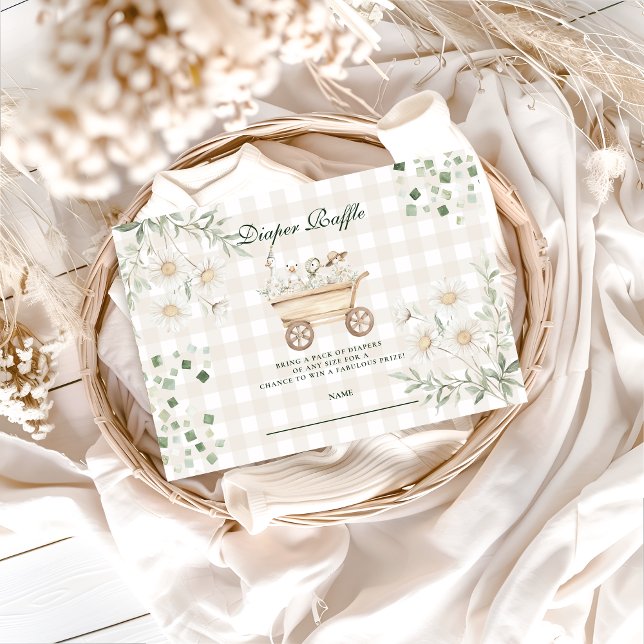 Sage Daisy Silly Goose Diapper Raffle Enclosure Card (Creator Uploaded)