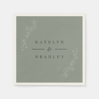 Sage Dream Wedding Napkins