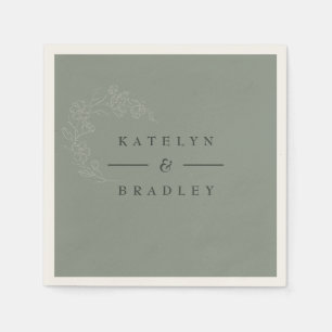 Sage Dream Wedding Napkins
