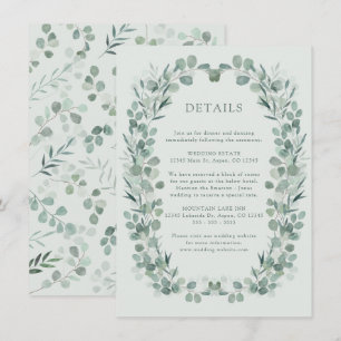 Sage Eucalyptus Details Enclosure Card