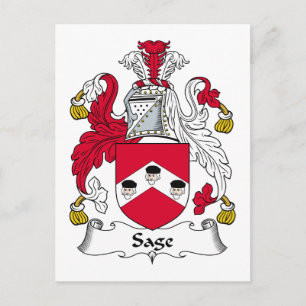 Sage Family Crest Postcard