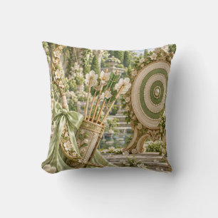 Sage Floral Archery Enchanted Garden Cushion