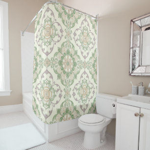 Sage Folklore Shower Curtain