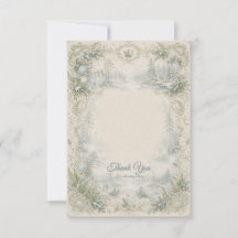 Sage Forest Toile Thank You Woodland