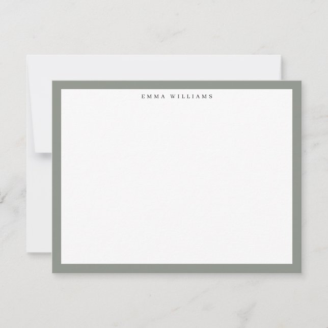 Sage Frame Note Card (Front)