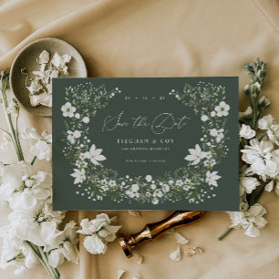 Sage Garden Save The Date Wedding Announcement