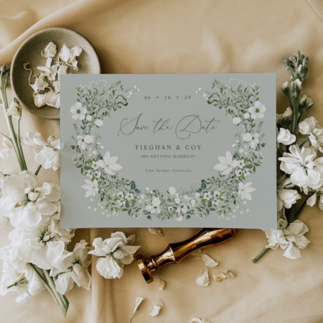 Sage Garden Save The Date Wedding Announcement (Creator Uploaded)