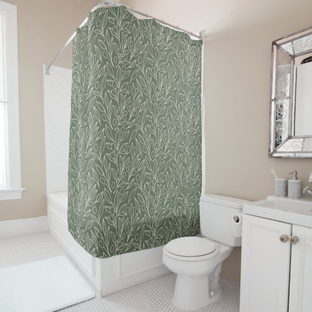 Sage Garden Shower Curtain (In Situ)