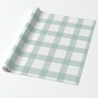 Sage Gingham Wrapping Paper