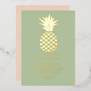 Sage & Gold Tropical Pineapple Wedding
