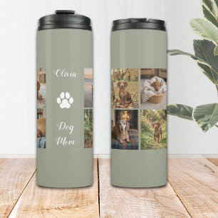 Sage Green 8 Photos Dog Mum Thermal Tumbler