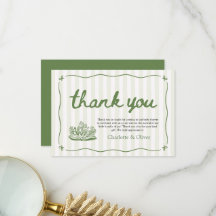 Sage Green A New Chapter Begins Thank you card
