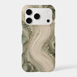 Sage Green Abstract Textured Phone Case