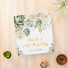 Sage Green and Cream Floral Birthday Party