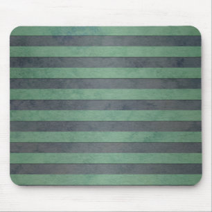 Sage Green and Heather Grey Stripes Pattern Mouse Pad
