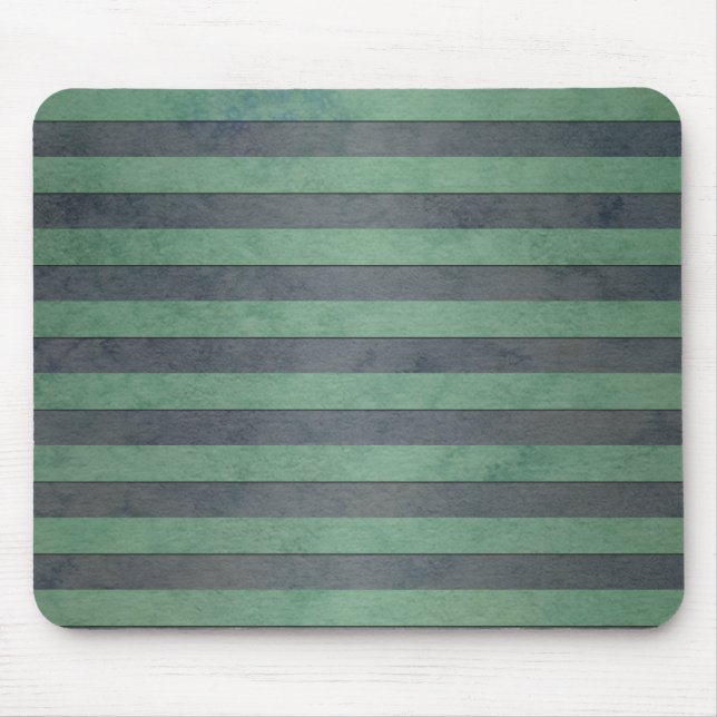 Sage Green and Heather Grey Stripes Pattern Mouse Pad (Front)