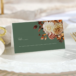 Sage Green Autumn Place Card