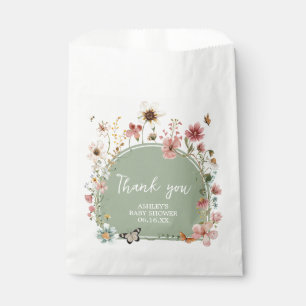 Sage Green Baby Bloom Baby Shower Favour Bag