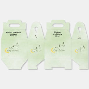 Sage Green Baby Boy Bliss Stork Special Delivery Favour Box