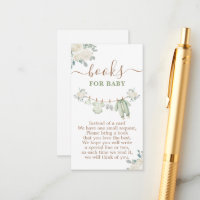 Sage Green Baby Shower Books for Baby