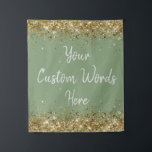 Sage Green Backdrop Birthday Party Photo Booth Tapestry<br><div class="desc">custom backdrop for photo booth,  birthday party twinkle 15th 18th,  glitter anniversary sweet 16 16th,  personalised 30th 21st 25th 35th,  bridal shower hen do wedding,  boy son man husband daughter,  girl wife prop bachelorette sparkle,  quinceanera 40th 50th 60th 70th,  bride sparkly vow renewal graduation,  grad sage green gold silver</div>
