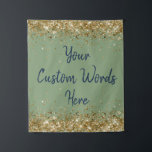 Sage Green Backdrop Birthday Party Photo Booth Tapestry<br><div class="desc">custom backdrop for photo booth,  birthday party twinkle 15th 18th,  glitter anniversary sweet 16 16th,  personalised 30th 21st 25th 35th,  bridal shower hen do wedding,  boy son man husband daughter,  girl wife prop bachelorette sparkle,  quinceanera 40th 50th 60th 70th,  bride sparkly vow renewal graduation,  sage green gold navy blue</div>
