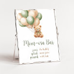 Sage Green Bear Balloon Baby Shower Mum Osa Bar Poster<br><div class="desc">Make your event special with this Gender Neutral Baby Shower with our cute and lovely printable Mum Osa Bar Sign featuring adorable Green Boho Bear Baby Shower theme. Download,  personalise,  and create lasting memories with this perfect touch for your joyous celebration!

BS687</div>