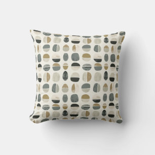 Sage Green & Beige Bohemian Style Abstract Cushion