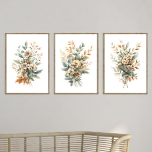 Sage Green Beige Neutral Colours Botanicals Floral