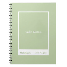 Sage Green Block Quote Classic Notebook
