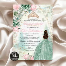 Sage Green Blush Pink Enchanted Forest 15 Anos