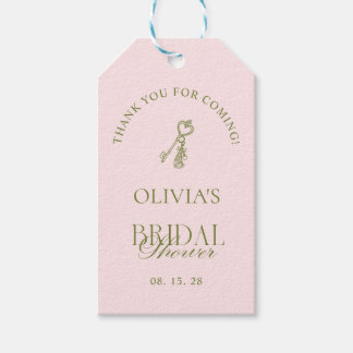 Sage Green & Blush Thank You Bridal Shower Gift Tags