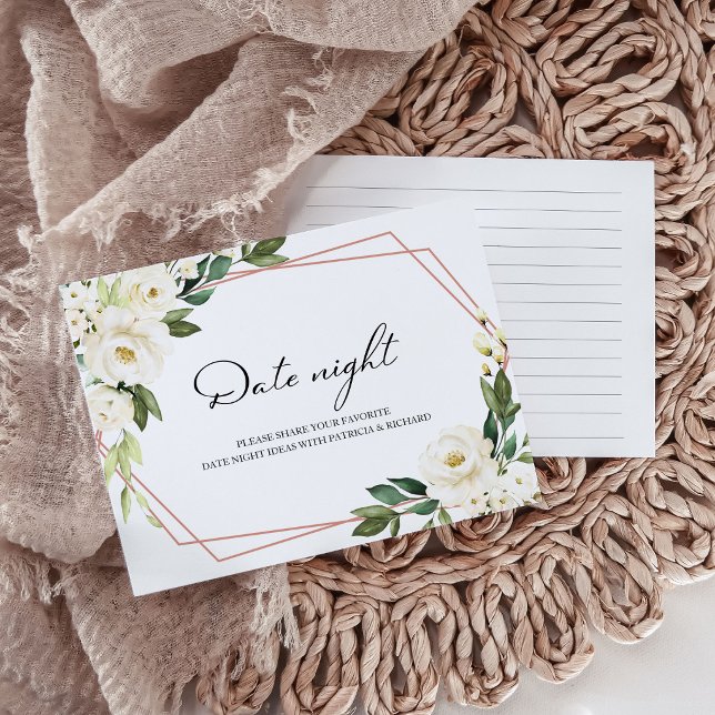 Sage Green Botanical Date Night Ideas Card (Creator Uploaded)