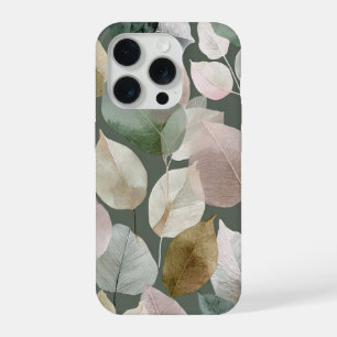 Sage Green Botanical Leaf  – Boho Neutral iPhone 15 Pro Case