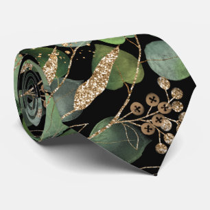 SAGE GREEN BOTANICAL MENS TIE